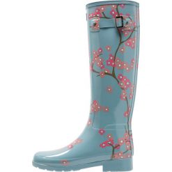 Buty zimowe damskie: Hunter REFINED BLOSSOM PRINT TALL Kalosze soft pine