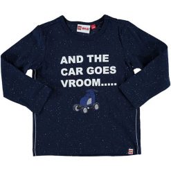 T-shirty chłopięce z długim rękawem: Koszulka „Tyler” w kolorze granatowym