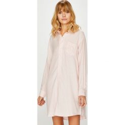 Lauren Ralph Lauren - Koszulka nocna. Szare koszule nocne damskie marki Lauren Ralph Lauren, z bawełny. W wyprzedaży za 319,90 zł.