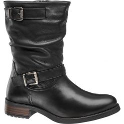Botki damskie 5th Avenue czarne. Czarne botki damskie na obcasie marki 5th Avenue, z materiału, na zamek. Za 259,90 zł.