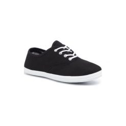 BASSANO WSS20269-01 Czarny. Czarne trampki i tenisówki damskie Bassano, bez wzorów, z materiału, bez zapięcia. Za 39,99 zł.