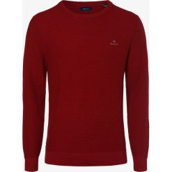 Gant - Sweter męski, czerwony. Czerwone swetry męskie GANT, xl, bez wzorów, eleganckie, bez kołnierzyka, bez kaptura. Za 579,95 zł.