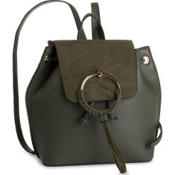 Plecak JENNY FAIRY - RH2332 Khaki. Zielone plecaki damskie Jenny Fairy, bez wzorów, ze skóry ekologicznej, eleganckie. Za 119,99 zł.