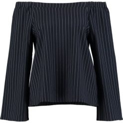 Bluzki asymetryczne: Twist & Tango WILLOW BLOUSE Bluzka navy pin stripe