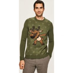 Only & Sons - Sweter. Szare swetry męskie Only & Sons, s, bez wzorów, z dzianiny, z okrągłym kołnierzem, bez kaptura. W wyprzedaży za 69,90 zł.