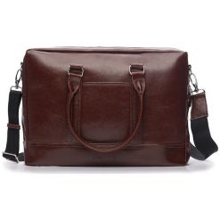 Torby na ramię męskie: Elegancka Męska torba ze skóry na ramię RUSSEL brąz