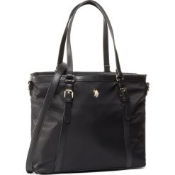 Torebka U.S. POLO ASSN. - Houston Shopping Bag BEUHU0100WIP/000 Black. Czarne torebki klasyczne damskie U.S. Polo Assn., z aplikacjami, ze skóry ekologicznej, klasyczne, zdobione, bez dodatków. Za 289,00 zł.