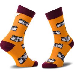 Skarpety Wysokie Unisex CUP OF SOX - Foto SOXy Klawe Że Hej! B Kolorowy Pomarańczowy. Pomarańczowe skarpetki damskie marki Cup of sox, w kolorowe wzory, z elastanu. Za 24,00 zł.