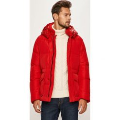 Tommy Hilfiger - Kurtka puchowa. Czerwone płaszcze męskie TOMMY HILFIGER, s, bez wzorów, z poliesteru, krótkie, z kapturem. Za 1299,00 zł.