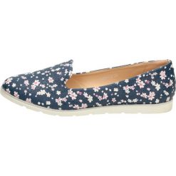 Granatowe lordsy, buty damskie VICES 1386-13. Baleriny damskie vices, bez wzorów, na wysokim obcasie, na obcasie. W wyprzedaży za 59,00 zł.