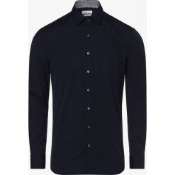 Calvin Klein - Koszula męska łatwa w prasowaniu – Two ply, niebieski. Niebieskie koszule męskie Calvin Klein, m, bez wzorów, z tkaniny, eleganckie, z klasycznym kołnierzykiem, bez rękawów. Za 299,95 zł.