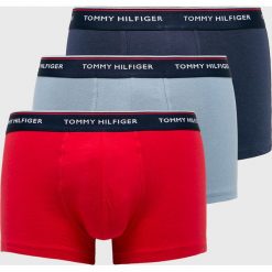 Tommy Hilfiger - Bokserki (3-pack). Czerwone bokserki męskie TOMMY HILFIGER, bez wzorów, z elastanu. W wyprzedaży za 139,90 zł.
