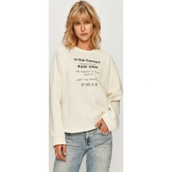 G-Star Raw - Bluza. Białe bluzy damskie G-Star RAW, s, z aplikacjami, z bawełny, bez rękawów, bez kaptura. Za 329,90 zł.