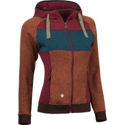 Woox Bluza damska Fleece Polar | Vellera Iris Chica bordowo-niebiesko-brązowa r. 34. Czerwone bluzy sportowe damskie Woox, z polaru. Za 169,20 zł.