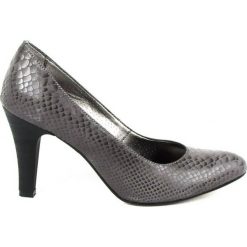 Szpilki damskie Natalii. Szare szpilki Natalii Brat But, na co dzień, bez wzorów, ze skóry, eleganckie, na wysokim obcasie, na szpilce, bez zapięcia. Za 249,00 zł.