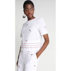 Ted Baker Bluzka ivory. Białe koszulki damskie marki Ted Baker, bez wzorów, z bawełny, bez kołnierzyka, bez rękawów. Za 549,00 zł.