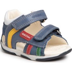 Sandały GEOX - B S Tapuz B. A B020XA 0CL22 C4007 Dk Blue. Niebieskie sandały chłopięce Geox, ze skóry, bez zapięcia. Za 239,00 zł.