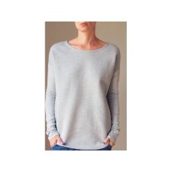 Wąski gruby rękaw szary bluza. Szare bluzy damskie z bawełny, długie. Za 151,20 zł.