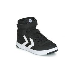 Buty Dziecko Hummel STADIL RIPSTOP HIGH JR. Czarne trampki dziewczęce Hummel, bez wzorów, bez zapięcia. Za 369,00 zł.
