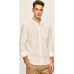 Tom Tailor Denim - Koszula. Niebieskie koszule męskie TOM TAILOR DENIM, s, bez wzorów, z bawełny, eleganckie, ze stójką, z długim rękawem. W wyprzedaży za 119,90 zł.
