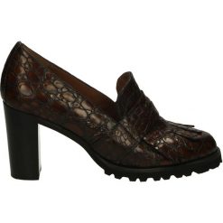 Mokasyny - P235 SAN GOLD. Czarne mokasyny damskie marki Venezia, ze skóry. Za 279,00 zł.