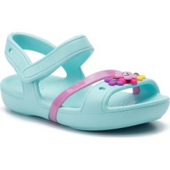 Klapki basenowe CROCS 205530-4O9. Niebieskie klapki dziewczęce Crocs, z tworzywa sztucznego. Za 109,99 zł.