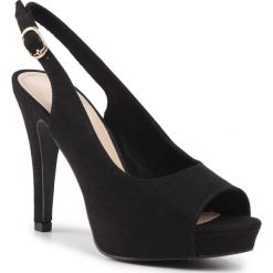 Sandały JENNY FAIRY - LS4797-02 Black. Czarne klapki damskie Jenny Fairy, bez wzorów, ze skóry ekologicznej, bez obcasa, na obcasie. Za 119,99 zł.