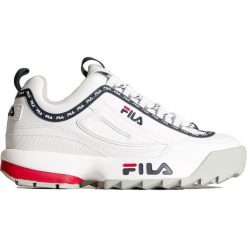 Buty FILA DISRUPTOR LOGO LOW. Białe buty sportowe damskie Fila, bez wzorów, sportowe. Za 510,00 zł.