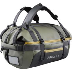 Torba trekkingowa EXTEND 40 - 60 l. Niebieskie plecaki męskie FORCLAZ, bez wzorów, z poliesteru. Za 169,99 zł.