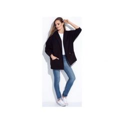 DAMSKI KARDIGAN OVERSIZE KIMONO. Czarne bluzy damskie marki Bien fashion, l, bez wzorów, z dzianiny. Za 149,00 zł.