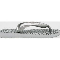 Havaianas - Japonki. Szare klapki damskie Havaianas, bez wzorów, z gumy, bez obcasa, na obcasie. W wyprzedaży za 49,90 zł.
