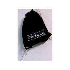 Plecak Worek WILD & YOUNG. Czarne plecaki damskie Funfara, bez wzorów. Za 59,00 zł.