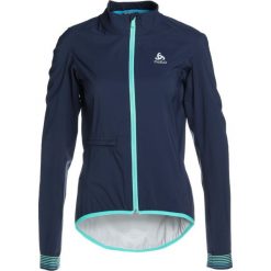 ODLO JACKET TYFOON Kurtka hardshell diving navy. Niebieskie kurtki damskie softshell Odlo, xs, z hardshellu, outdoorowe. W wyprzedaży za 503,20 zł.