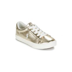Buty Dziecko Polo Ralph Lauren EASTEN. Żółte trampki dziewczęce Polo Ralph Lauren, bez wzorów, bez zapięcia. Za 349,00 zł.