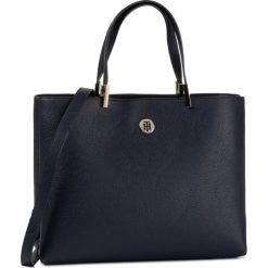 Torebka TOMMY HILFIGER - Th Core Satchel AW0AW07686 CJM. Niebieskie torebki klasyczne damskie TOMMY HILFIGER, bez wzorów, ze skóry ekologicznej, klasyczne, duże, bez dodatków. Za 749,00 zł.
