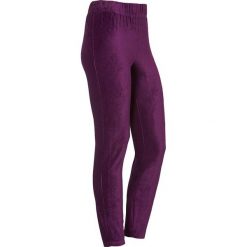 Cellbes Legginsy śliwkowy female fioletowy 46/48. Fioletowe legginsy damskie Cellbes, z gumy, eleganckie. W wyprzedaży za 79,00 zł.