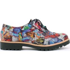 Półbuty - skóra naturalna - model 258 - kolor motyl. Półbuty damskie Zapato, bez wzorów, ze skóry, bez obcasa, bez zapięcia. W wyprzedaży za 259,00 zł.