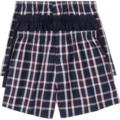 Bokserki z tkaniny (3 pary) bonprix czarno-szary z nadrukiem. Czarne bokserki męskie bonprix, z nadrukiem, z tkaniny. Za 59,97 zł.