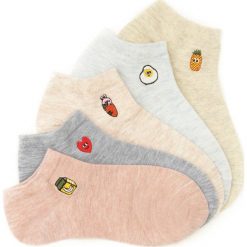 10-pack Mix Kolorów Skarpetki Summer Bells. Szare skarpetki damskie Born2be, bez wzorów. Za 44,99 zł.