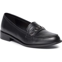 Lordsy GINO ROSSI - 0198-03 Black. Czarne półbuty damskie Gino Rossi, ze skóry, bez obcasa, na płaskiej podeszwie. Za 299,99 zł.
