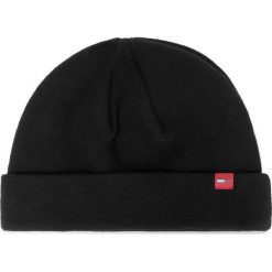 Czapka TOMMY JEANS - Tjm Flag Short Beanie AM0AM05194 BDS. Czarne czapki męskie Tommy Jeans, bez wzorów, z bawełny. W wyprzedaży za 119,00 zł.
