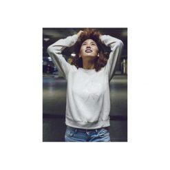 Piwonia srebrna szara bluza raglanowa uni. Szare bluzy damskie One mug a day, s, z nadrukiem, z bawełny, bez rękawów, bez kaptura. Za 145,00 zł.
