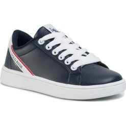 Sneakersy U.S. POLO ASSN. - Adrian ECROK4094S0/Y1 Dkbl. Niebieskie trampki chłopięce U.S. Polo Assn., bez wzorów, ze skóry ekologicznej, na sznurówki. Za 199,00 zł.