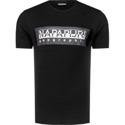 T-shirt NAPAPIJRI SELE. Białe t-shirty męskie Napapijri, z nadrukiem, z bawełny, z okrągłym kołnierzem. W wyprzedaży za 120,00 zł.