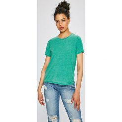 Only - Top. Szare topy damskie ONLY, m, z bawełny, z okrągłym kołnierzem. W wyprzedaży za 34,90 zł.