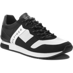 Sneakersy TOMMY HILFIGER - Printed Material Mix Runner FM0FM01623 Black 990. Czarne sneakersy męskie TOMMY HILFIGER, bez zapięcia. W wyprzedaży za 259,00 zł.