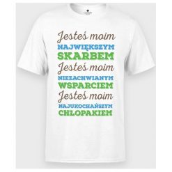 Koszulka Najukochańszy chłopak 2. T-shirty chłopięce MegaKoszulki, bez wzorów, z bawełny, bez rękawów. Za 44,90 zł.