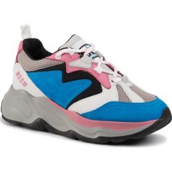 Sneakersy MSGM - Scarpa Donna 2741MDS2086 704 83 Kolorowy Niebieski. Niebieskie półbuty damskie MSGM, ze skóry. W wyprzedaży za 939,00 zł.