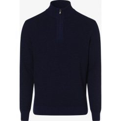 Nils Sundström - Sweter męski z dodatkiem kaszmiru, niebieski. Niebieskie swetry męskie xl, z kaszmiru. Za 179,95 zł.