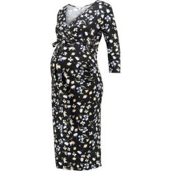 Sukienki: DP Maternity ROUCHED WRAP DRESS Sukienka z dżerseju black